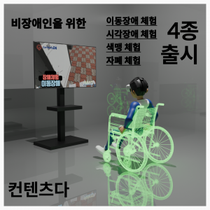 ContentsDa  Launched 4 mobility, vision, colorblindness, and autism experiences for people without disabilities